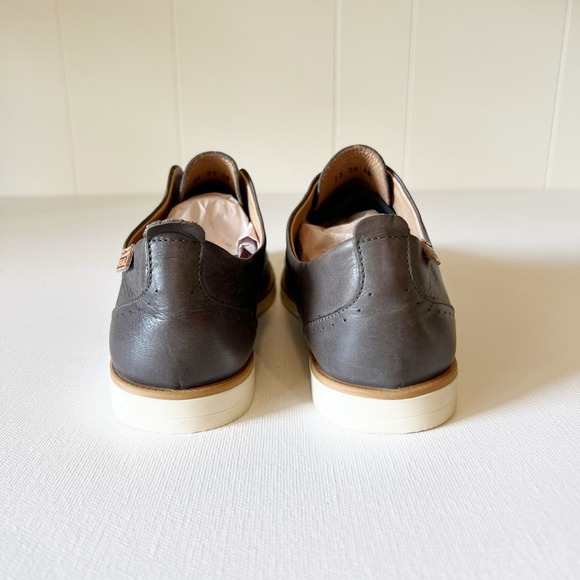 PIKOLINOS | Pyrgos Oxford Shoes Women Smoke Gray Leather Cap Toe Slip On Sz 7.5 - Picture 9 of 16